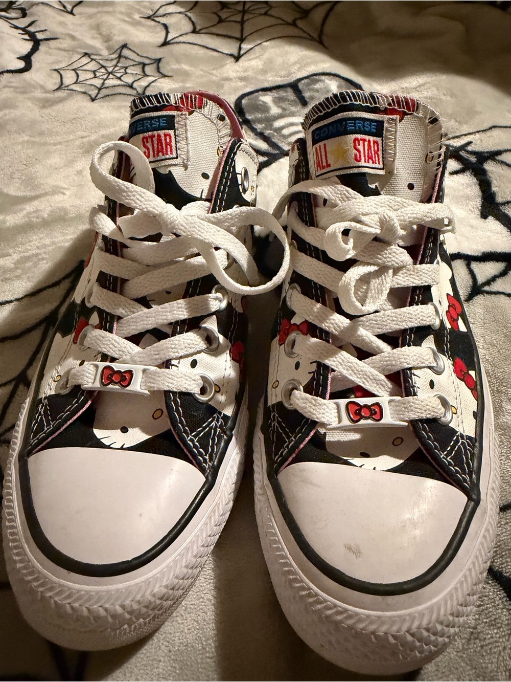 Converse Black & Red Hello Kitty Low-Top Sneakers